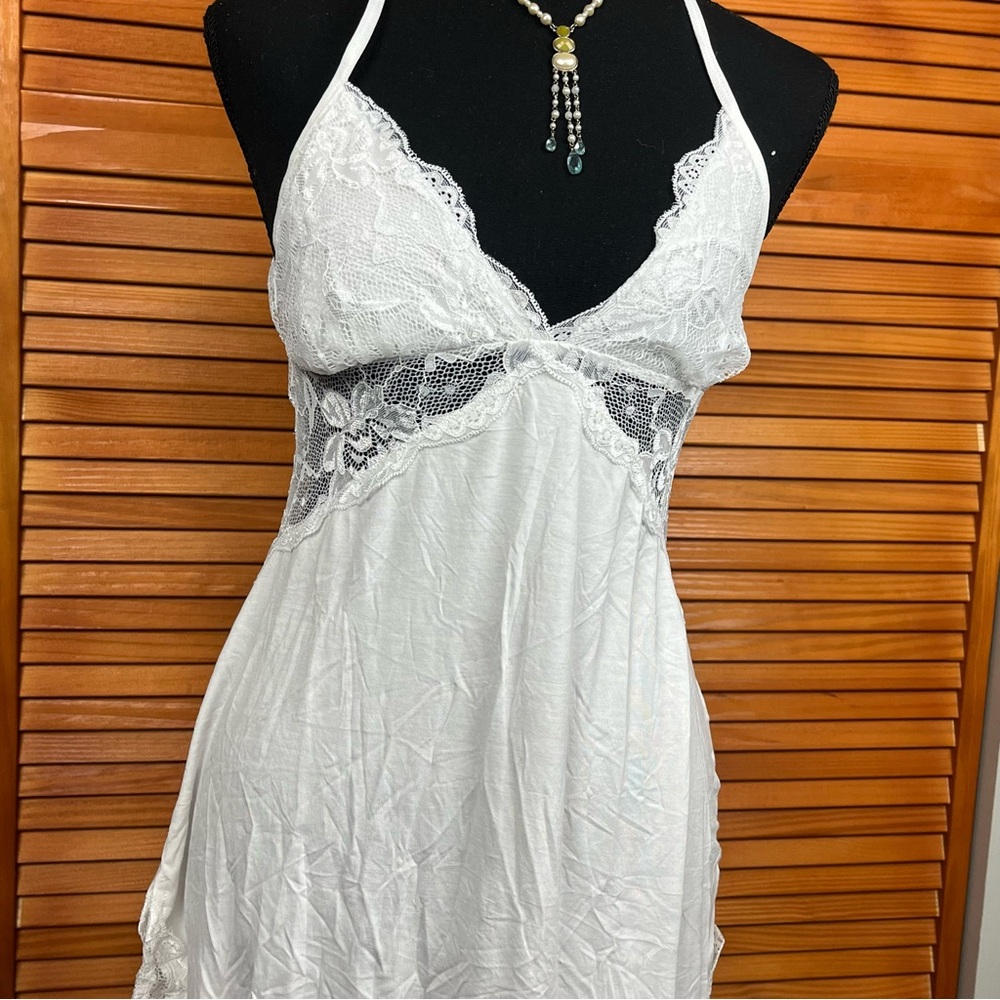 Chic White Lace Slip Dress - Picture 3 of 5